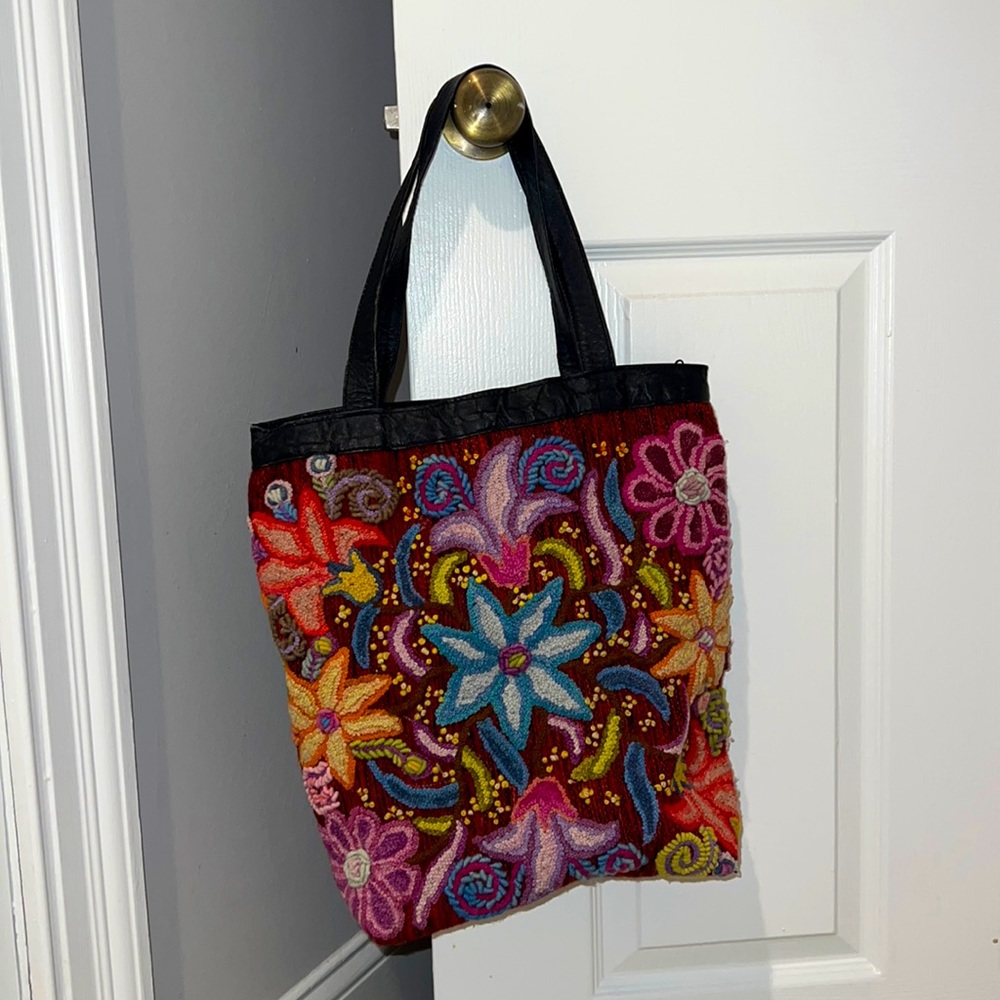 Embroidered Tote Bag